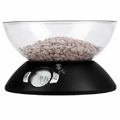 Váha kuchyňská digitální 5 kg s miskou Matte Black Collection