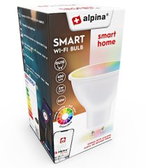 Bec inteligent LED RGB WIFI alb + culoare GU10