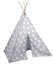 Dětský stan teepee 120x120x150cm šedá