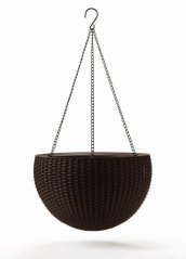 Ghiveci de flori Keter Hanging Sphere whisky brown