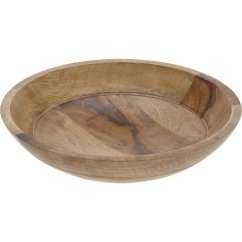 Bol de servire din lemn de mango 30 x 7 cm