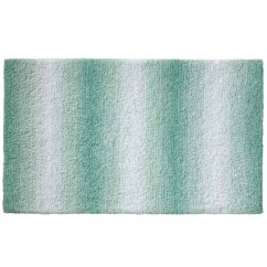 Alfombra de baño Ombre 80x50 cm poliéster verde jade