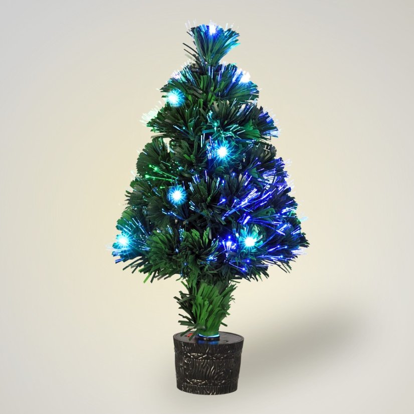 Vánoční stromeček s LED osvětlením 45 cm barevný