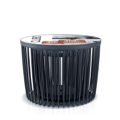 Prosperplast set de 4 cestas universales CLUBO antracita