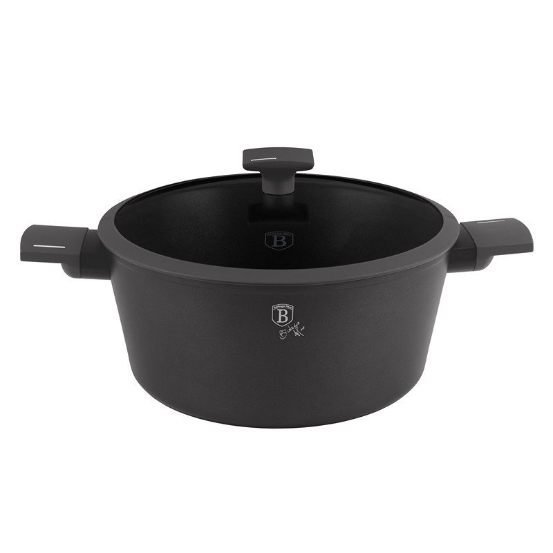 Caserolă cu suprafață și capac din titan 28 cm Antracit Collection