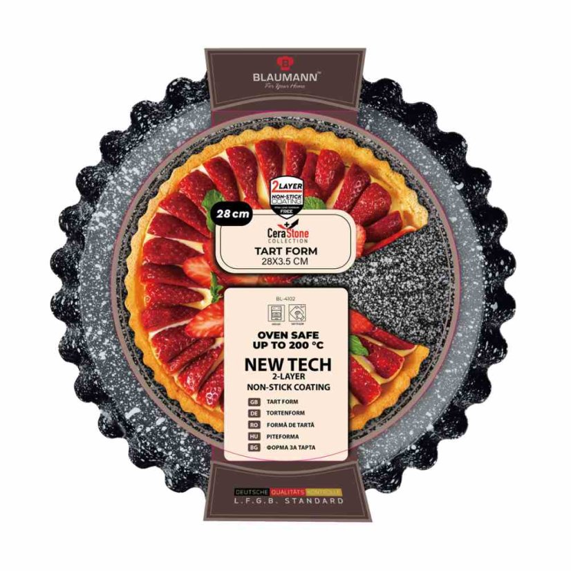 Forma na tortu s keramickým povrchom 28x3,5 cm Cera stone Collection