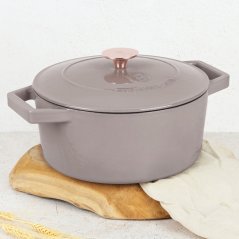 Pekáč litinový s poklicí 24 cm Taupe Collection