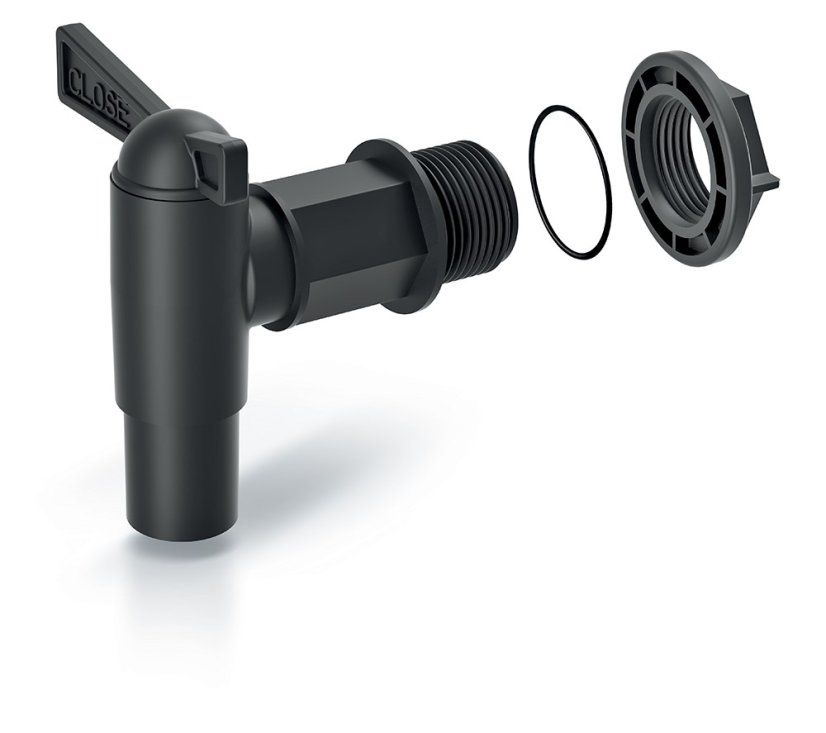 Accesorios Grifo Prosperplast para barril de agua de lluvia CANTAP 2 negro