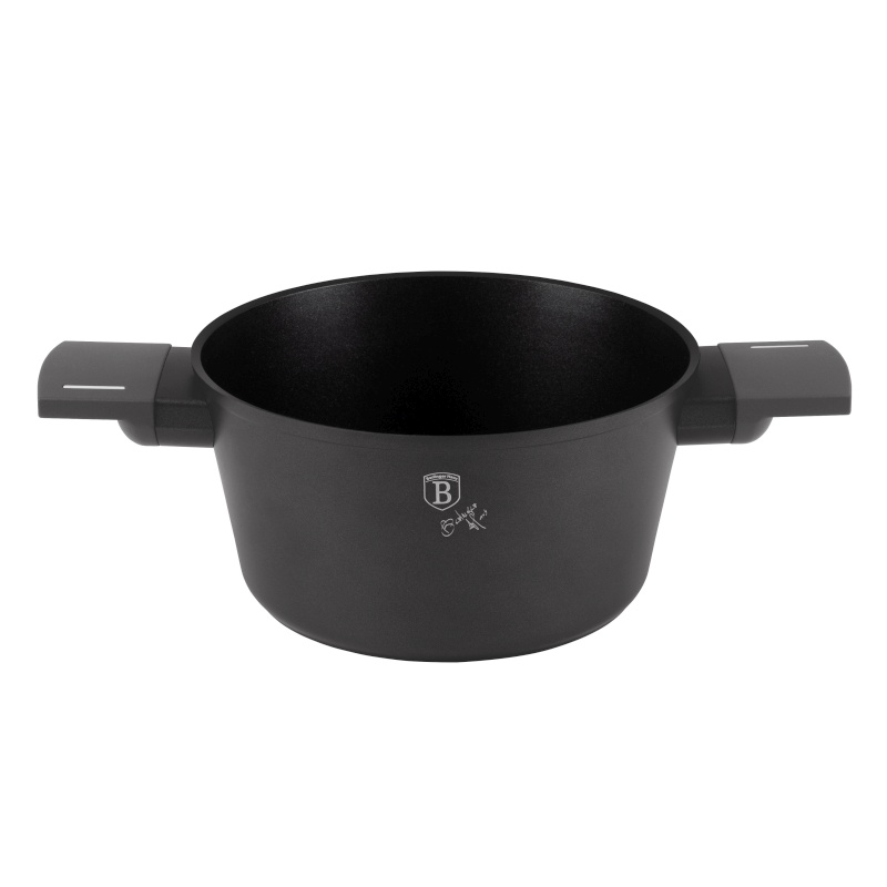 Kastrol s titanovým povrchem a poklicí 20 cm Antracit Collection