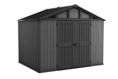 Casă de grădină Keter Stronghold 10 x 8 gri, cu podea