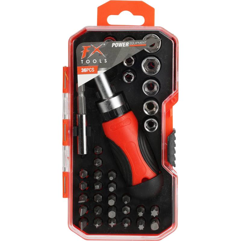 Set de biți cu clichet 36 buc.