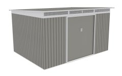Zahradní domek G21 GRAH 915 - 340 x 269 cm, metalický šedý 