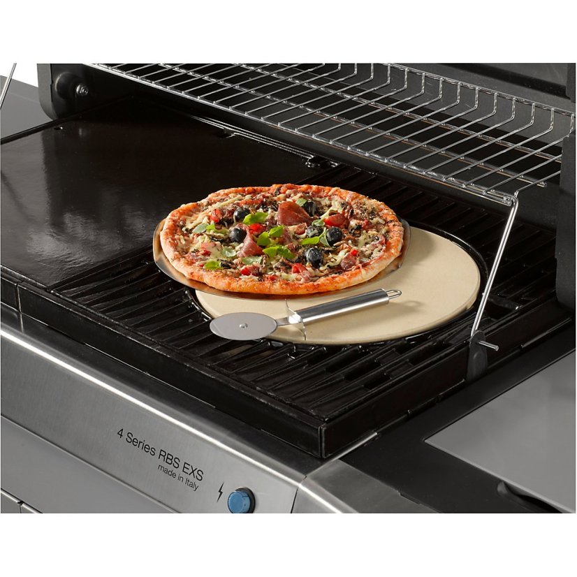 Grilovací keramický kameň s nerezovým plátom CULINARY MODULAR PIZZA STONE