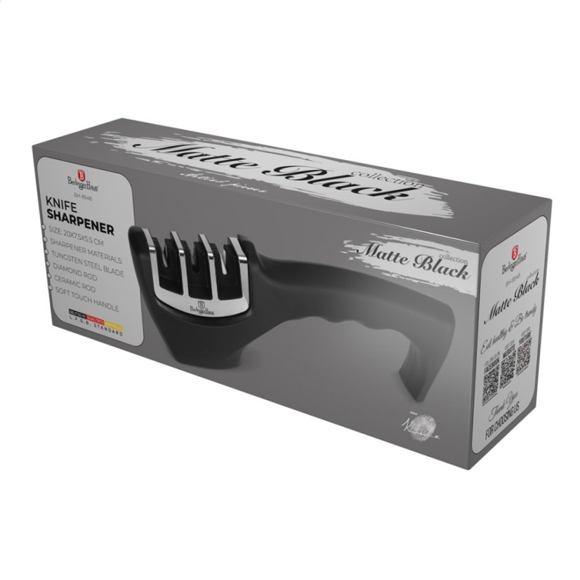 Brúska na nože 3 v 1 čierna Matte Black Collection
