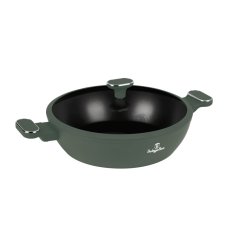 Kastrol s titanovým povrchem a poklicí 30 cm Matte Green Collection Kastrol s titanovým povrchem a poklicí 30 cm Matte Green Collection