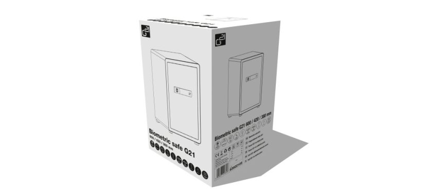 G21 trezor na odtlačky prstov 420 x 600 x 380 mm