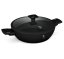 Pánev s titanovým povrchem a poklicí 30 cm Matte Black Collection