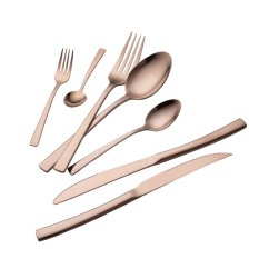 Sada příborů se steakovým nožem 42 ks nerez leštěný povrch Rosegold Collection Sada příborů se steakovým nožem 42 ks nerez leštěný povrch Rosegold Collection