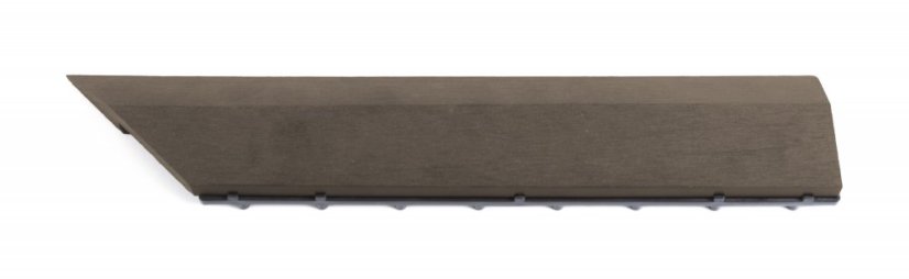 Bandă de tranziție G21 Teak indian pentru plăci WPC, colț 38,5 x 7,5 cm (dreapta)