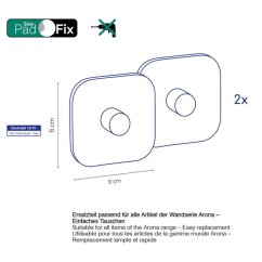 Držák košíků do koupelny Arona nerezová ocel 18/10 stříbrná lesklá sada 2 ks