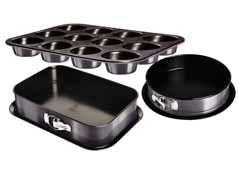 Formy na pečení s titanovým povrchem sada 3 ks Carbon PRO Line