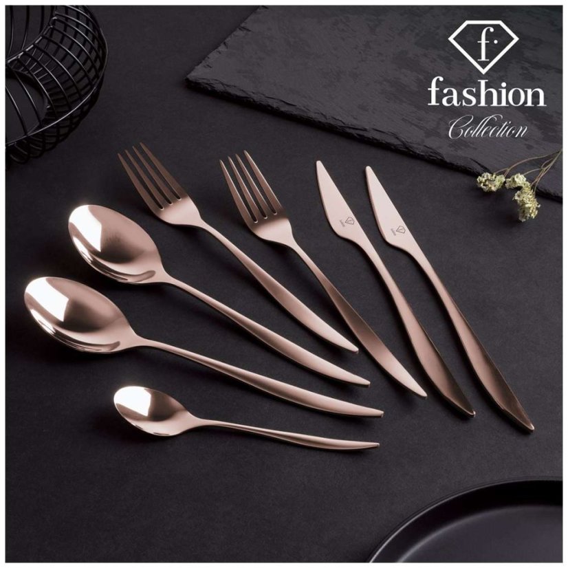 Sada příborů 24 ks nerez Black Rose Collection