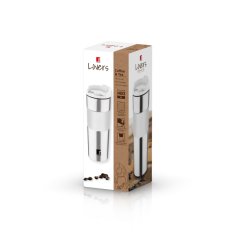 Cana termo 460 ml inox alb