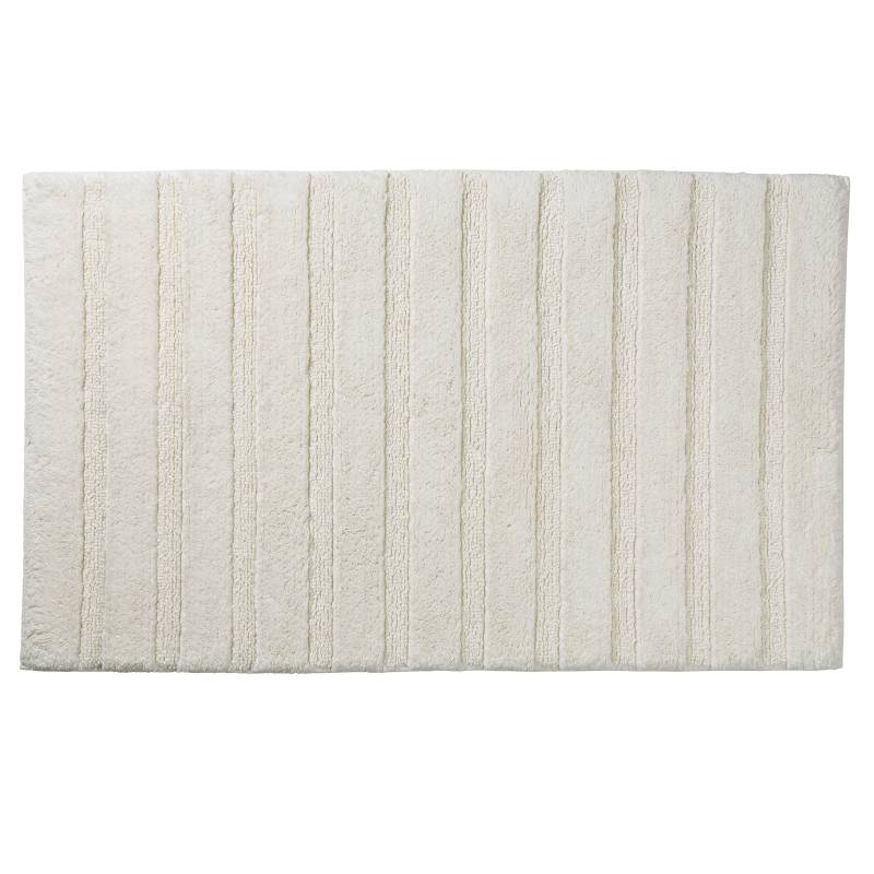 Kúpeľňová predložka Megan 80x50 cm bavlna šedobiela