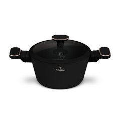Kastrol s titanovým povrchem a poklicí 20 cm Black Rose Collection