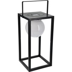 Solární lampa venkovní 20x20x40 cm černá