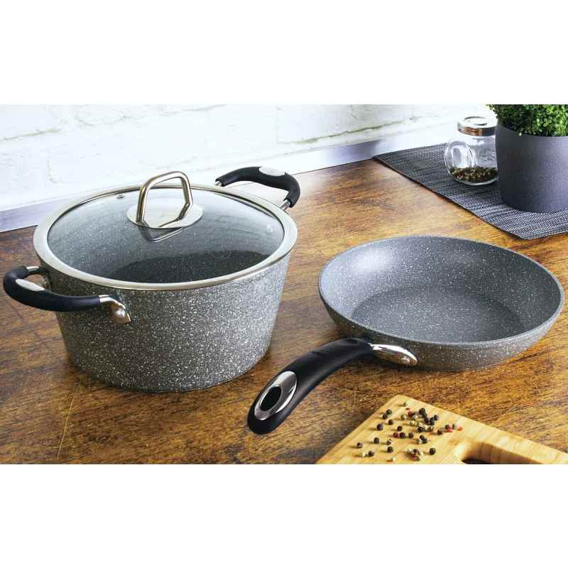 Pánev na palačinky s mramorovým povrchem 25 cm Gray Stone Touch Line