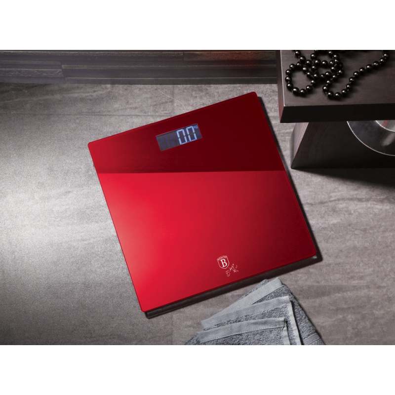 Cantar personal digital 150 kg Burgundy Metallic Line