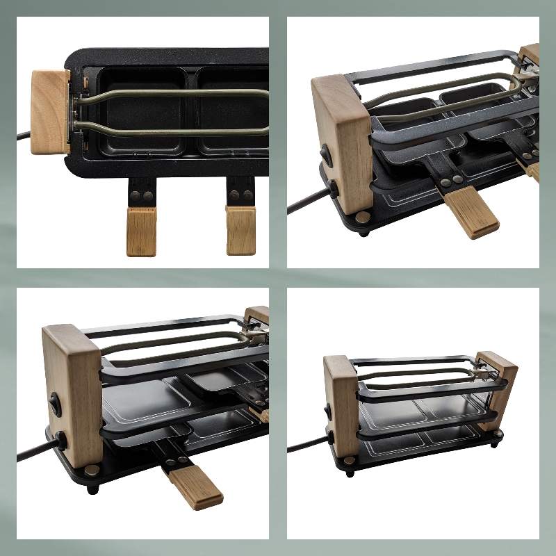 Raclette/Stone Bedretto Granite black 2 osoby 27,0x11,0x13,0cm