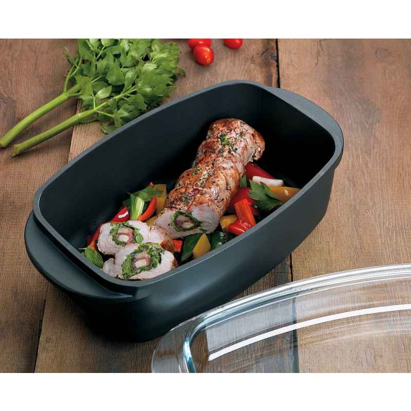 Pekáč obdélníkový s poklicí 32 cm KERROS