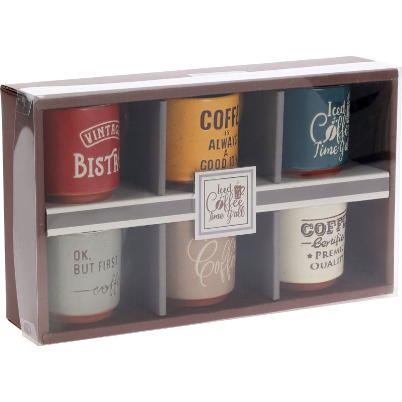 Sada hrnků na kávu 6 ks