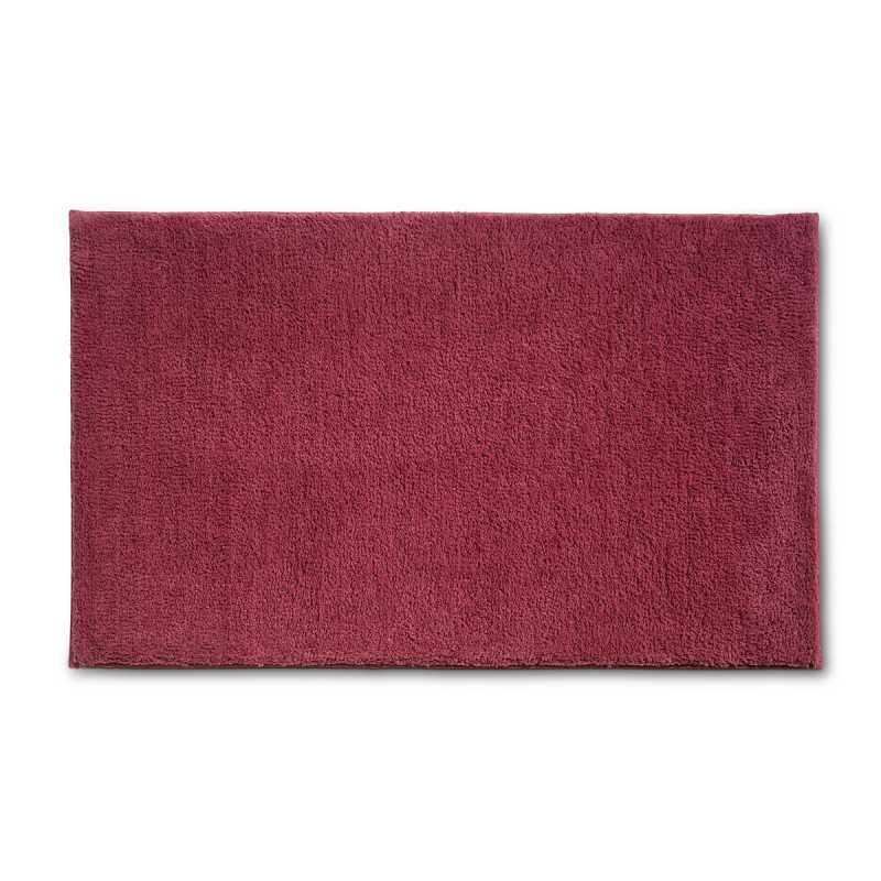 Alfombra de baño Maja 100% poliéster rojo frambuesa 100x60x1,5cm