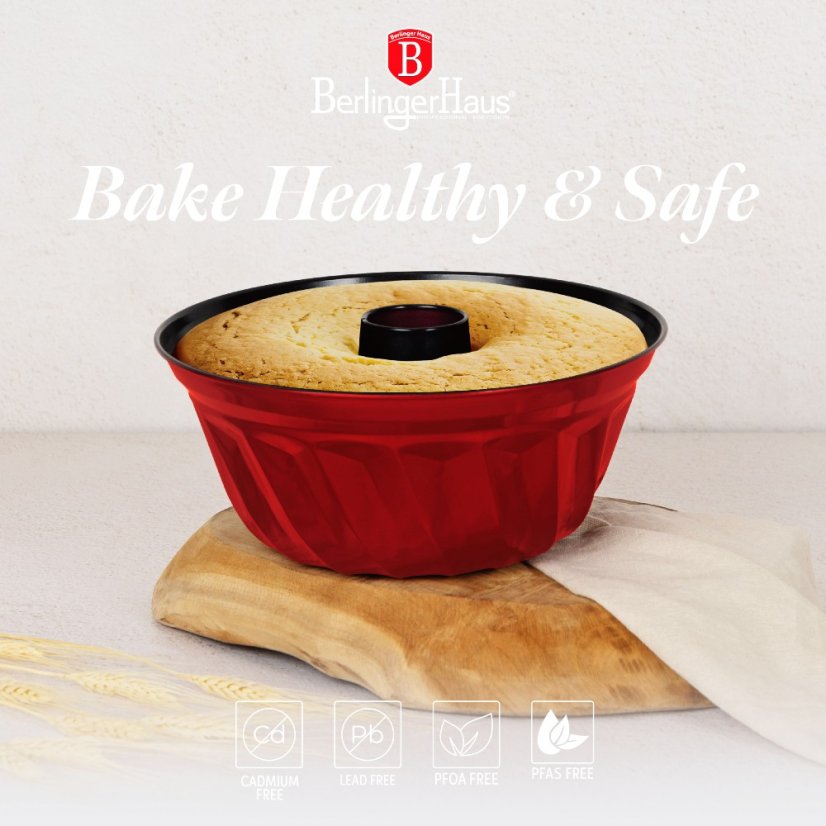 Forma na bábovku s nepřilnavým povrchem Burgundy