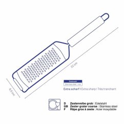 Struhadlo hrubé Rondo nerez 4 mm