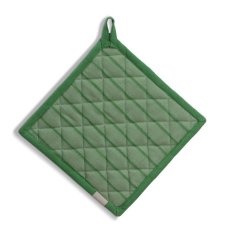 Podložka pod hrniec Cora 100% bavlna svetlo zelené / zelené pruhy 20,0 x20, 0cm