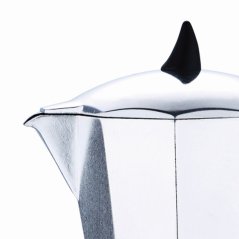 Oală espresso 6 căni negru/argintiu