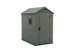 Casă de grădină Keter Darwin 4 x 6 verde, cu podea