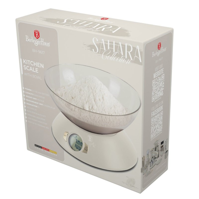 Váha kuchyňská digitální 5 kg s miskou Sahara Collection