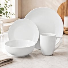Set de farfurii din porțelan pentru masă, 16 piese