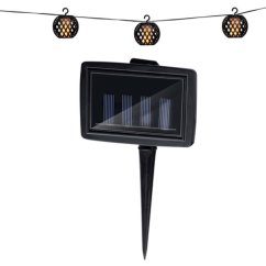 Linterna solar de cadena 8 lámparas