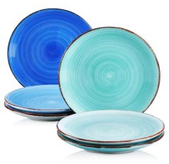 Jedálenská sada tanierov 6 ks 26 cm AZURE