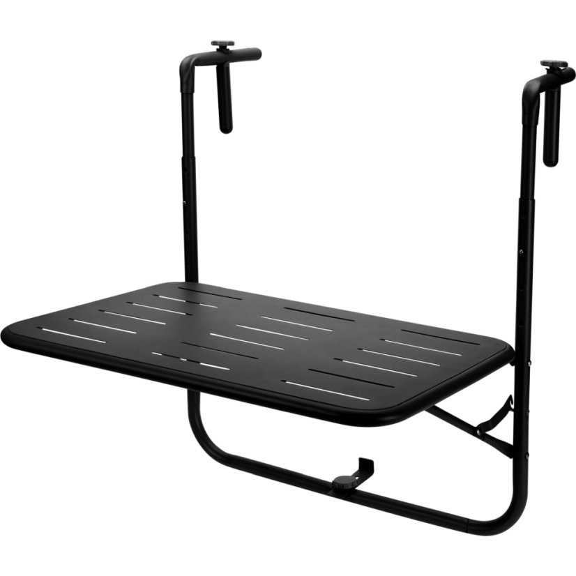 Balkónový stôl 60 x 43 x 70 cm čierny