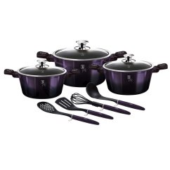 Sada riadu s titánovým povrchom 10 ks Purple Eclipse Collection