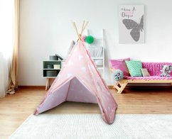 Dětský stan teepee 120x120x150cm růžová
