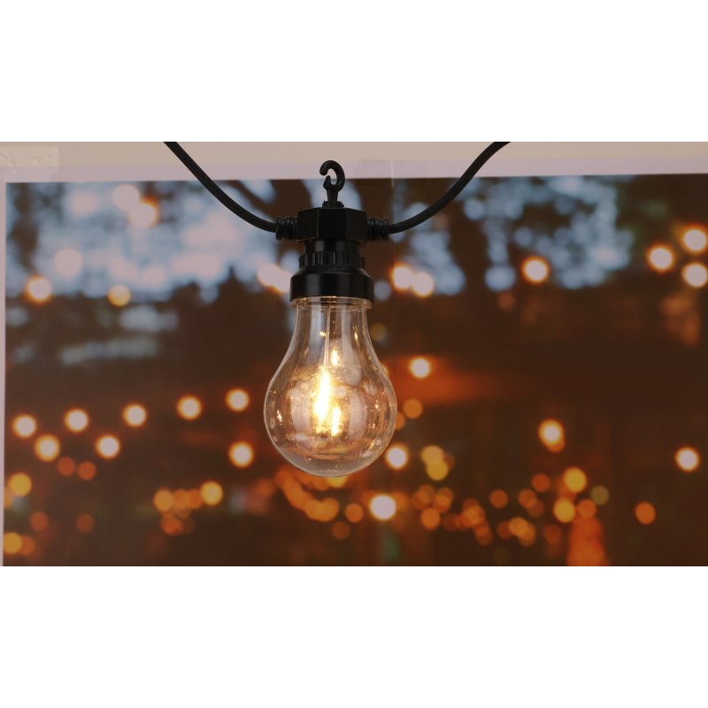 Iluminat pentru petreceri în grădină cu 20 de LED-uri, alb cald