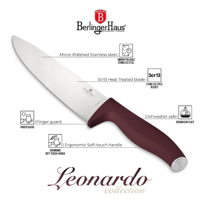 Set cutite cu suport BAMBOO 6 buc Colectia Leonardo